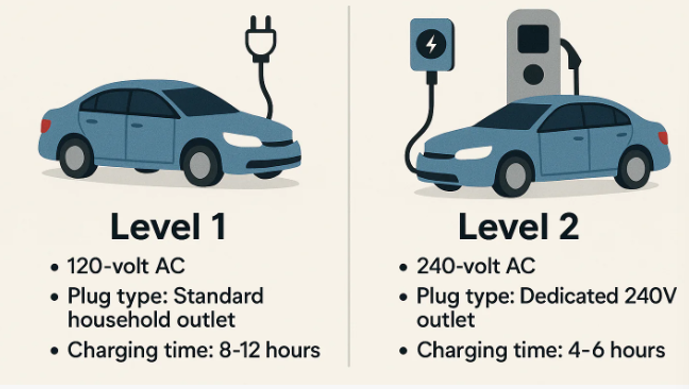 Level 1 vs Level 2 ev charger Level 1 vs Level 2 ev charger